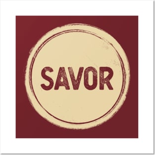 Savor Logo Posters and Art